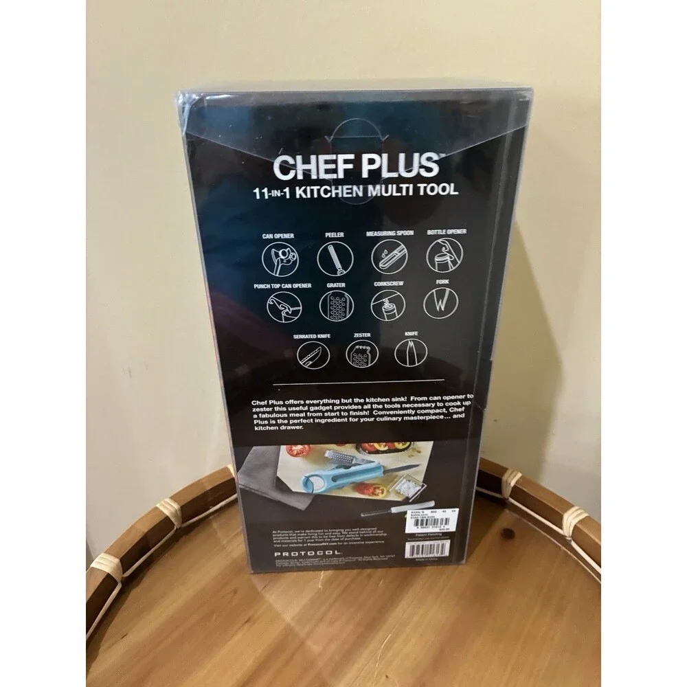 Chef Plus Kitchen Multi Tool 11-in-1: Can Opener, Peeler, Knife and More!